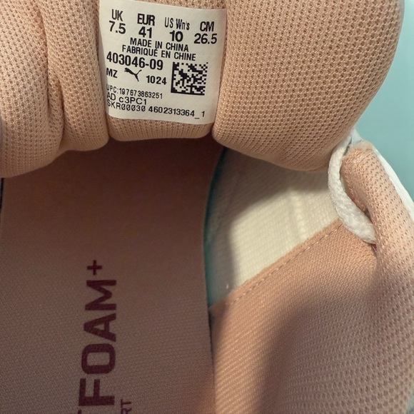 PUMA Women's Rebound Retro Shoes, White-Rose Quartz - New without tags - Picture 7 of 8